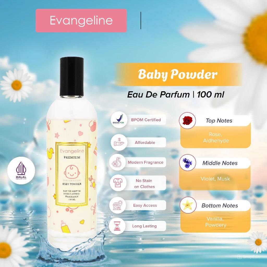 Evangeline Eau De Parfum Premium 100ml - Baby Powder