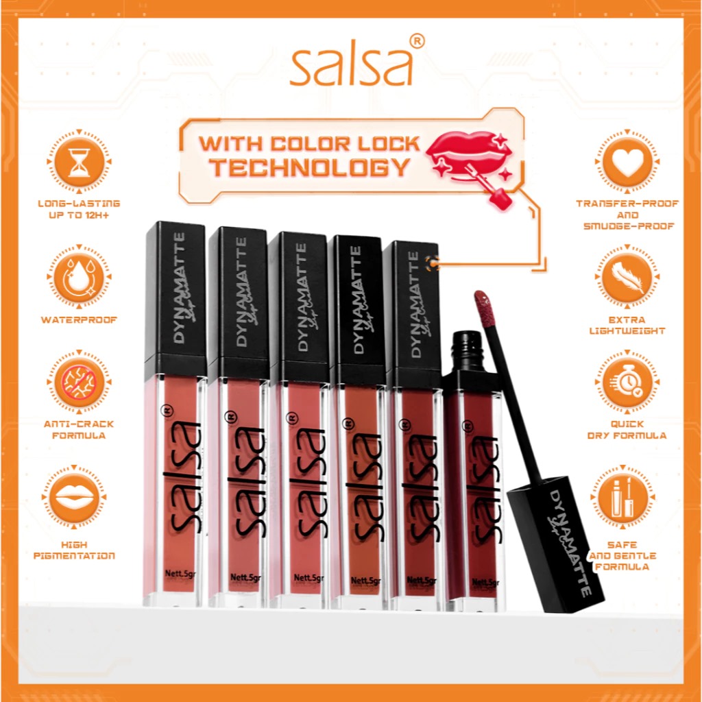 SALSA Dynamatte Lip Cream 5gr - 13 Hazelnut Hazel SALSA Dynamatte Lip Cream 5gr - 13 Hazelnut Hazel