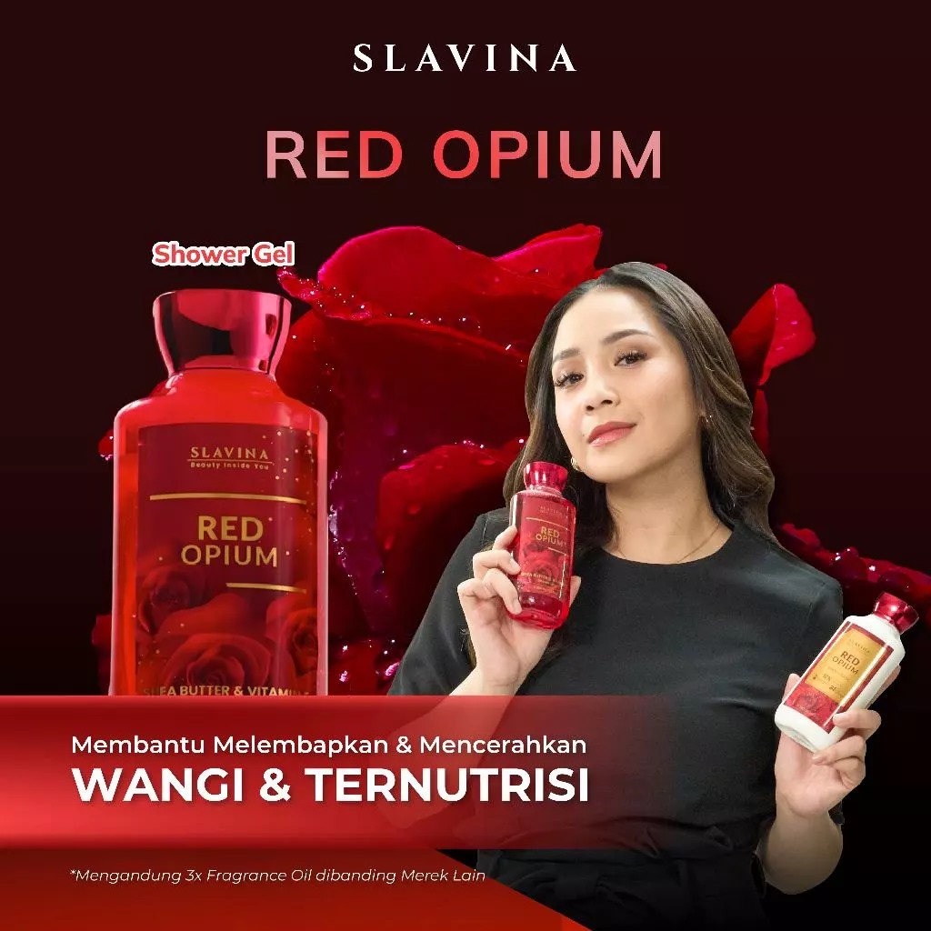 Slavina Shower Gel 350ml - Red Opium Slavina Shower Gel 350ml - Red Opium