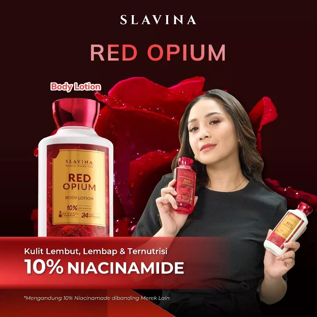 Slavina Body Lotion 350ml - Red Opium Slavina Body Lotion 350ml - Red Opium