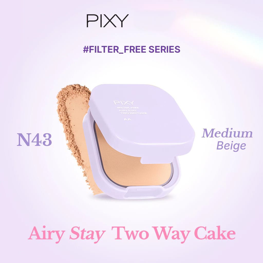 Pixy Airy Stay Two Way Cake 4gr - N43 Medium Beige