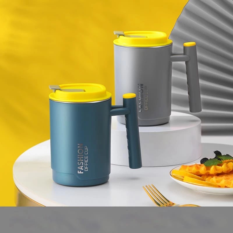 Office Cup Fashion 500ml - Mug Tahan Panas Dingin (Free Sedotan) (055)