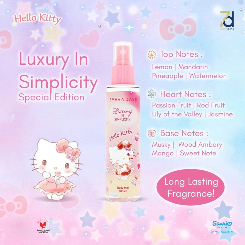 Sevendays Body Mist 100ml - Hello Kitty (Luxury In Simplicity)