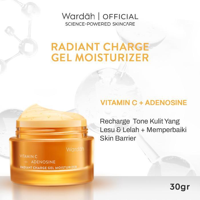 Wardah Gel Moisturizer 30gr - Vitamin C + Adenosine (Orange)