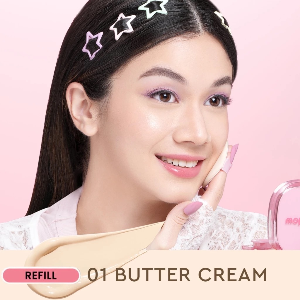 Glad 2 Glow Perfect Cover Cushion REFILL 11gr - 01 Buttercream Glad 2 Glow Perfect Cover Cushion REFILL 11gr - 01 Buttercream