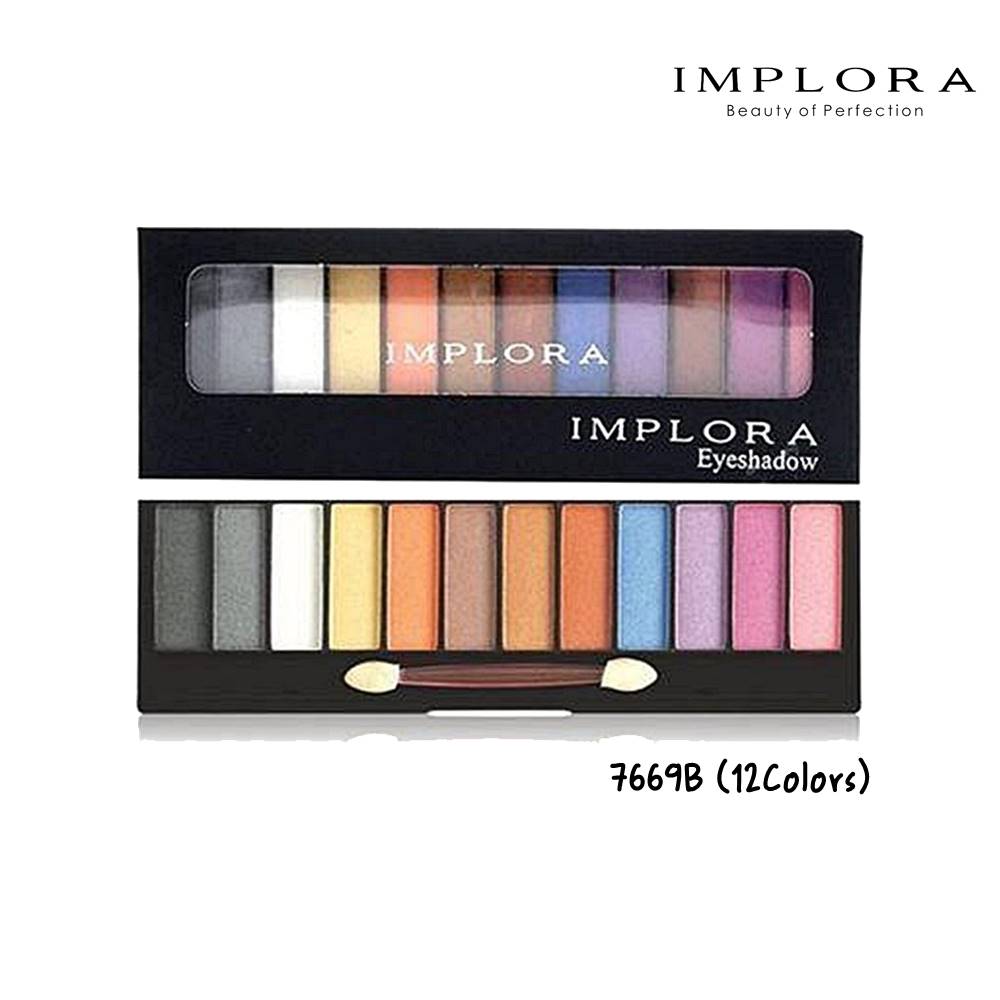 Implora 7669B Eyeshadow 12 Colour Kotak