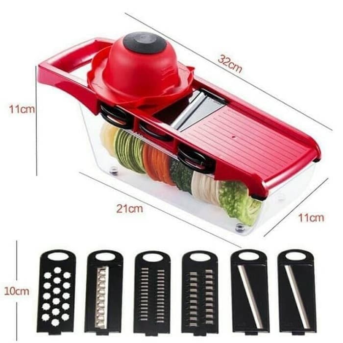Mandoline Slicer Vegetable Cutter 7in1 - Parutan Serbaguna Mandoline Slicer Vegetable Cutter 7in1 - Parutan Serbaguna