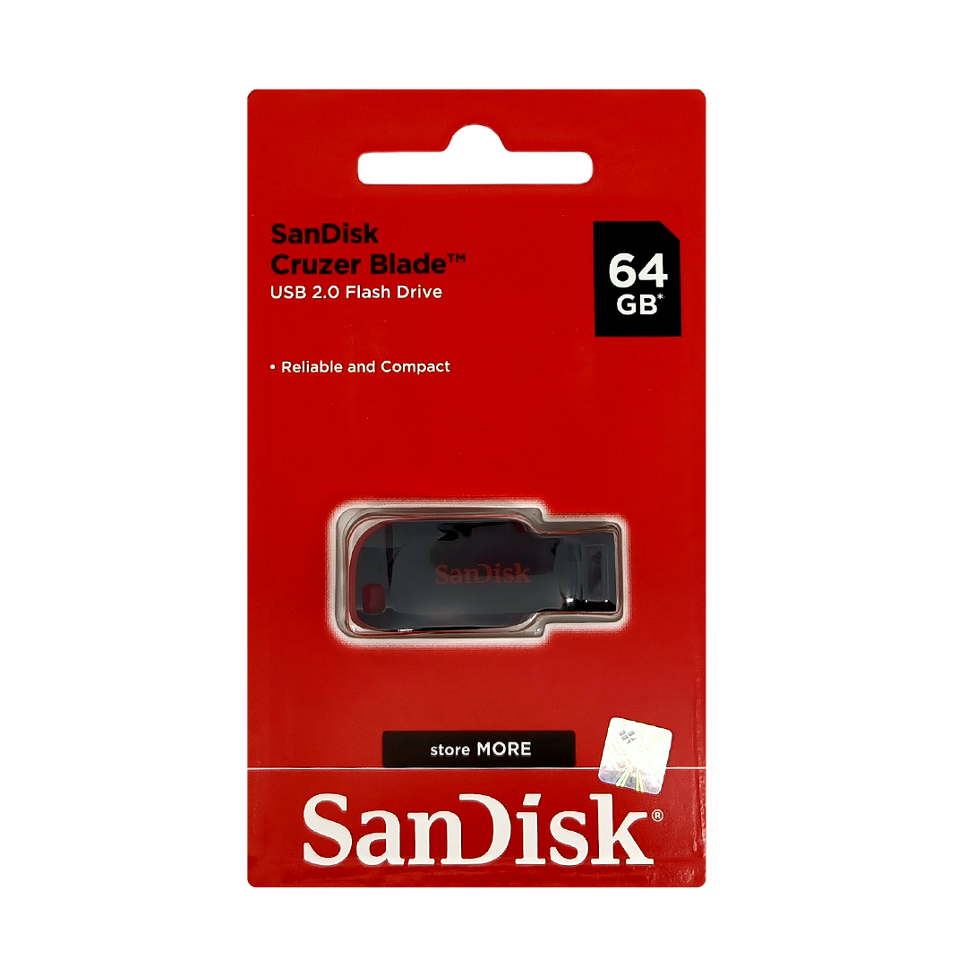 Sandisk Flashdisk 64GB USB 2.0 [CZ50] Original Garansi Resmi