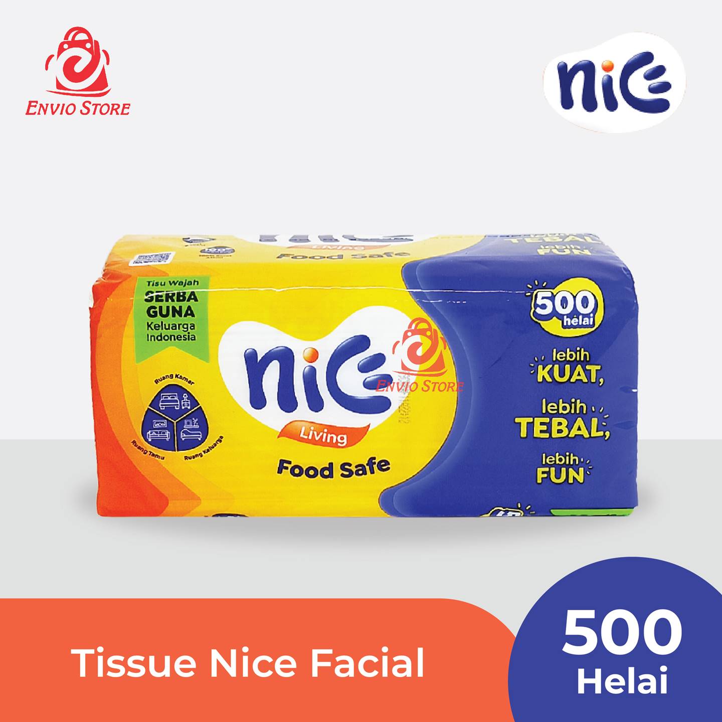 Tissue Nice Facial Soft Pack 500 helai (250s)