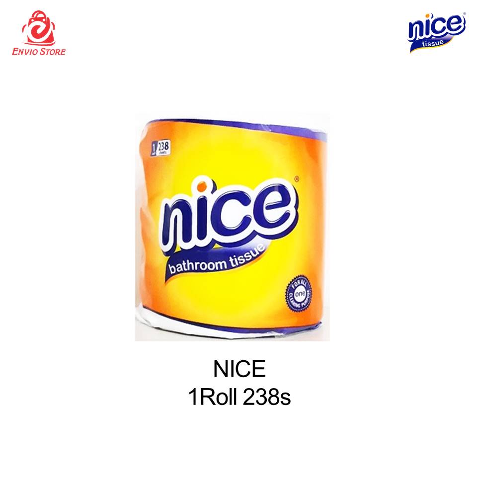 Tissue Nice Toilet Core 1 Roll - Non Emboss 238s