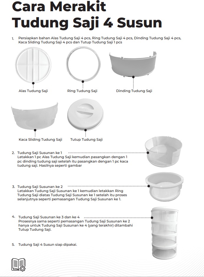 Food Storage 4 Susun - Tudung Saji Susun 4 Layer Food Storage 4 Susun - Tudung Saji Susun 4 Layer