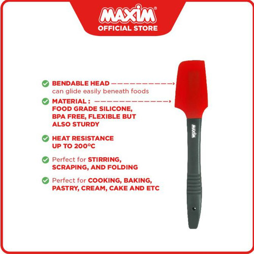 Maspion Maxim Silicone Spatula M 24cm (Sutil Tahan Panas) Maspion Maxim Silicone Spatula M 24cm (Sutil Tahan Panas)