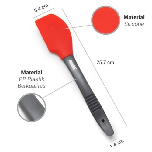 Maspion Maxim Silicone Spatula L 25cm (Sutil Tahan Panas) Maspion Maxim Silicone Spatula L 25cm (Sutil Tahan Panas)