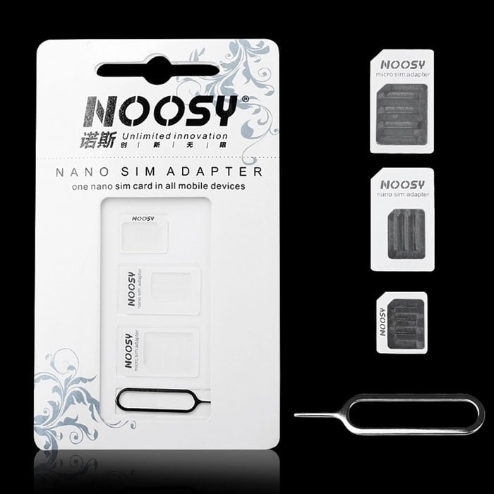 Noosy Adaptor Sim Card - Nano Micro Standart + Eject Tray Noosy Adaptor Sim Card - Nano Micro Standart + Eject Tray