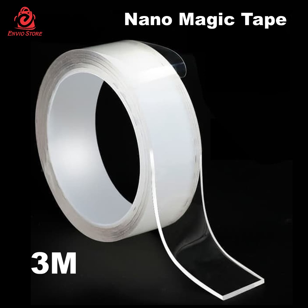 Nano Magic Tape 3Meter (Isolasi Bening Ajaib Double Tape)