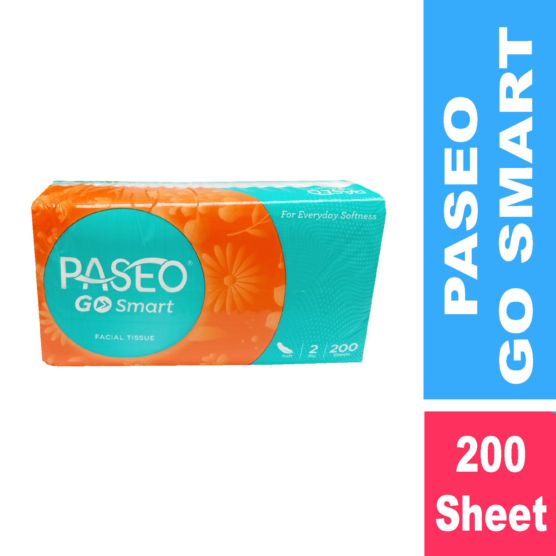 Tissue Paseo Go SMART Facial 200s