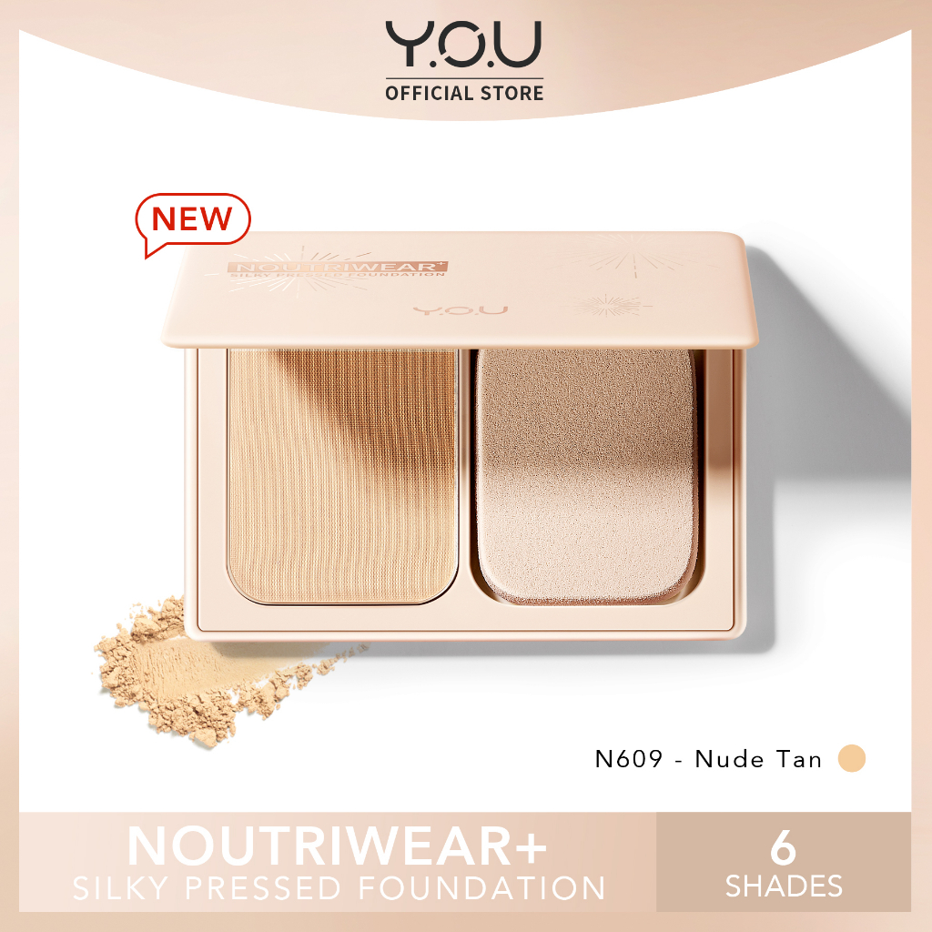 YOU Noutriwear+ Silky Pressed Foundation N609 Nude Tan YOU Noutriwear+ Silky Pressed Foundation N609 Nude Tan